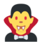 Vampire emoji on Twitter